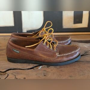 Women's Eastland Tan Leather Boat Shoes Sz-8